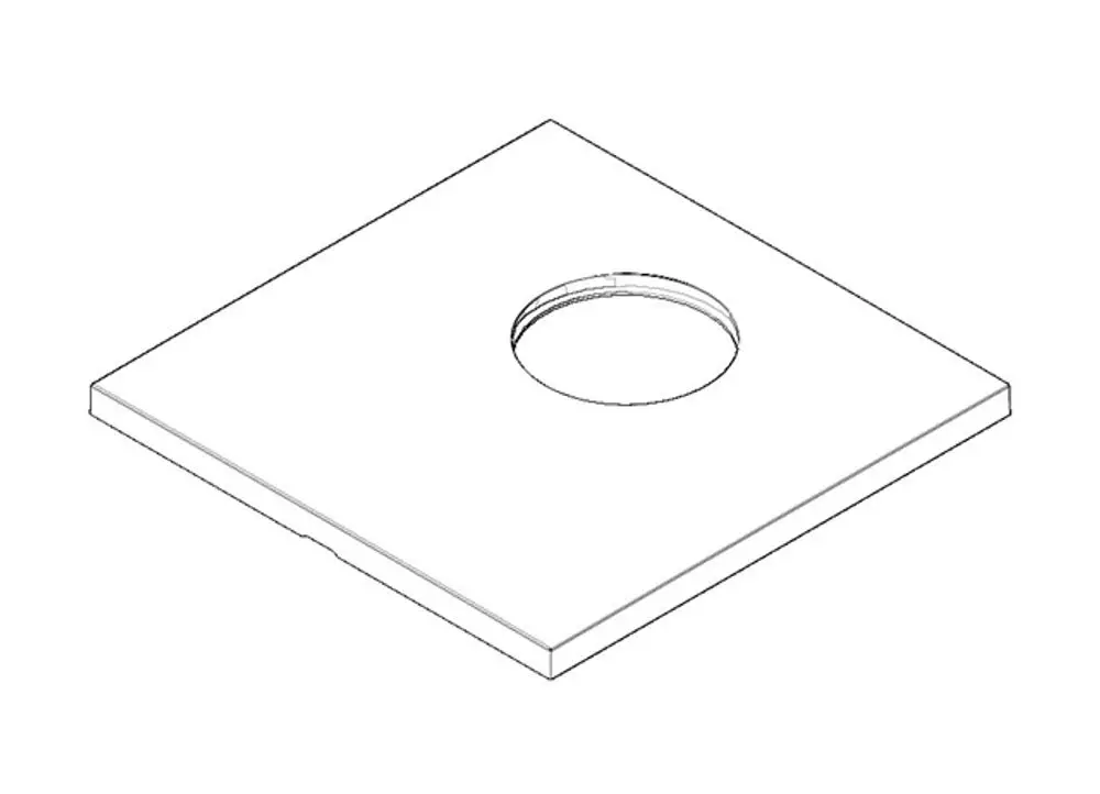 DORNBRACHT xSTAM Rosette ERSATZTEILE 091102078 154 x 154 x 9,5 mm Chrom, 091102078-00 Galeriebild 1